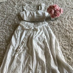 2 pieces set, Skirt and top worn and cleaned